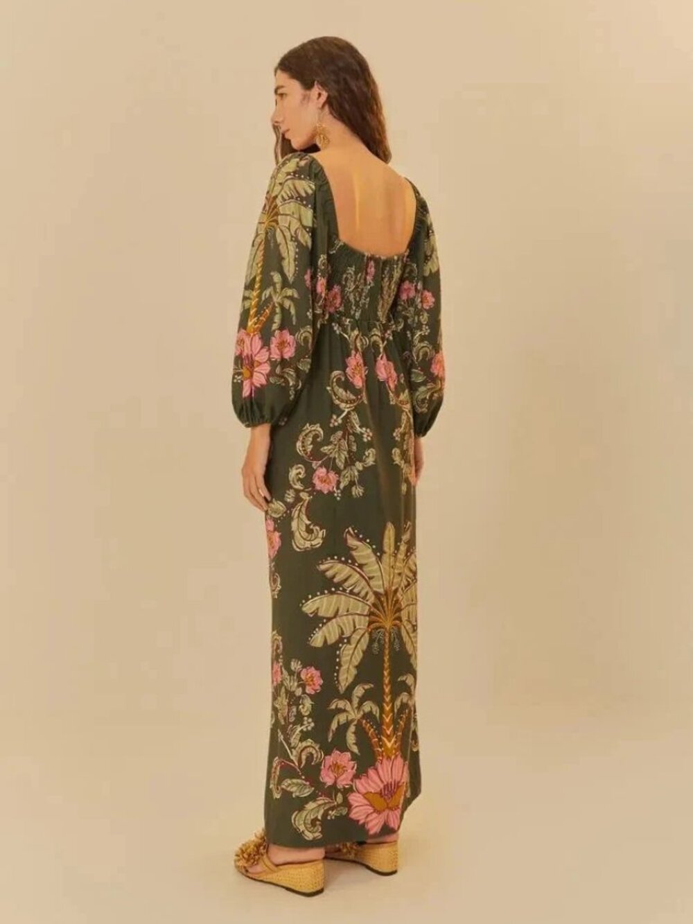NWT FARM RIO LINEN DRESS SIZE MEDIUM PACK5469 7/7 jc - Picture 4 of 5